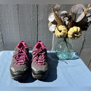 BearPaw Women's Pink and Gray Athletic Shoes